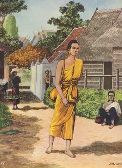 Boddhisatta memasuki Rajagaha, masyarakat berbisik2 membicarakan-Nya
