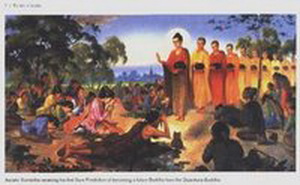 Petapa Sumedha (Boddhisatta) Mengorabankan diri , menjadi jembatan bagi Buddha Dipankara dan para Arahat